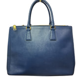 Prada  Saffiano Lux Medium Galleria Double Zip Tote Bluette - Clairely Amazing