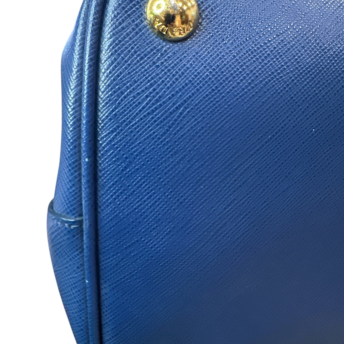 Prada  Saffiano Lux Medium Galleria Double Zip Tote Bluette - Clairely Amazing