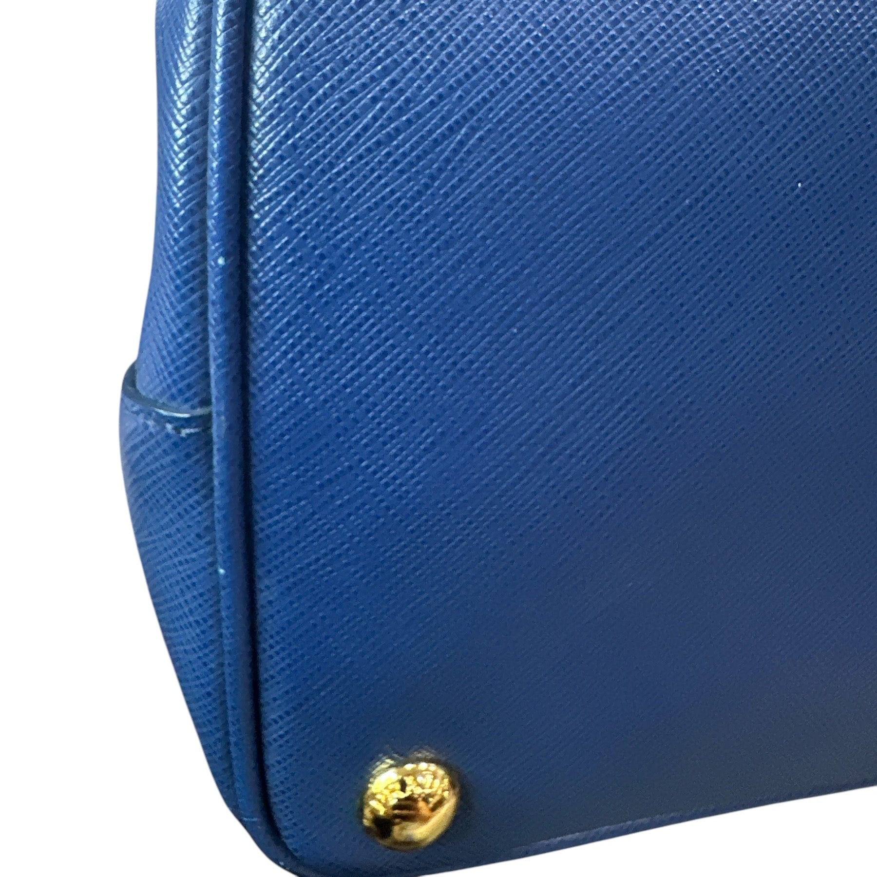 Prada  Saffiano Lux Medium Galleria Double Zip Tote Bluette - Clairely Amazing