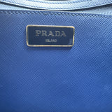 Prada  Saffiano Lux Medium Galleria Double Zip Tote Bluette - Clairely Amazing