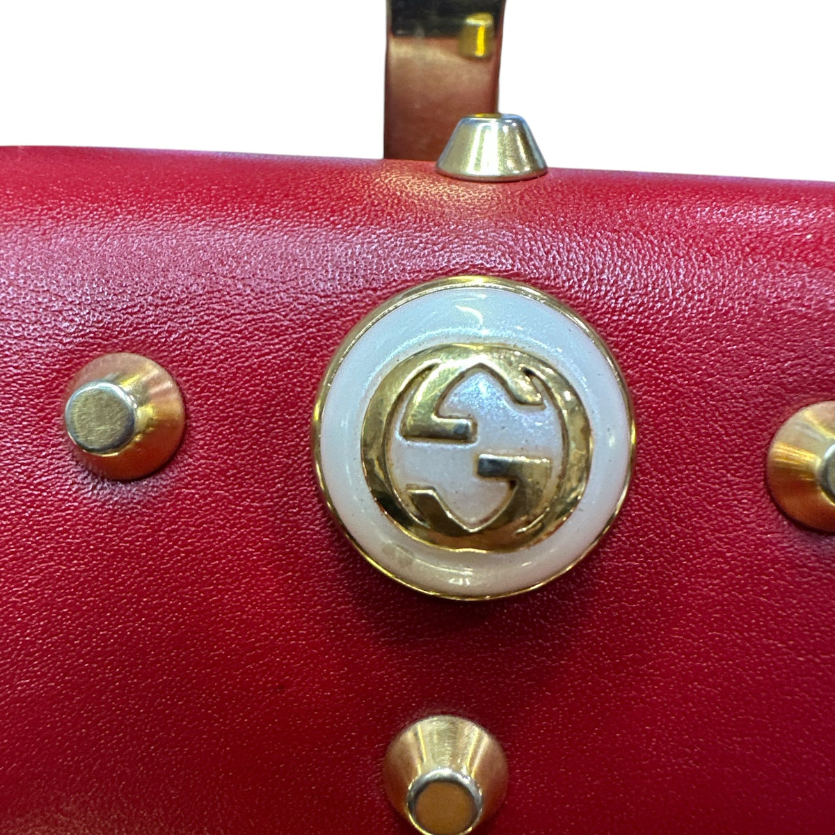 Gucci Pearly Padlock Studded Shoulder Bag - Clairely Amazing