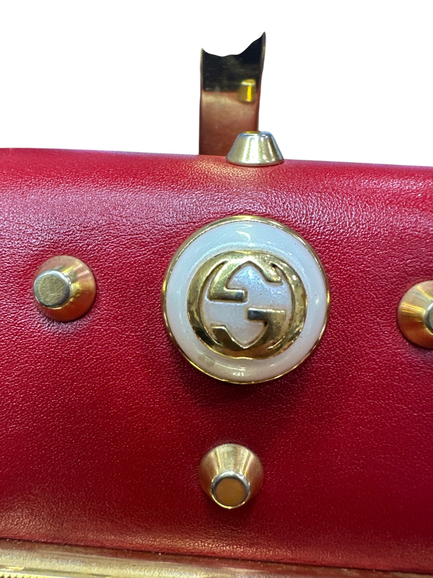 Gucci Pearly Padlock Studded Shoulder Bag - Clairely Amazing
