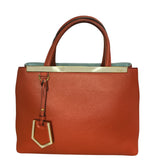 Fendi Red Leather Mini 2jours Tote - Clairely Amazing