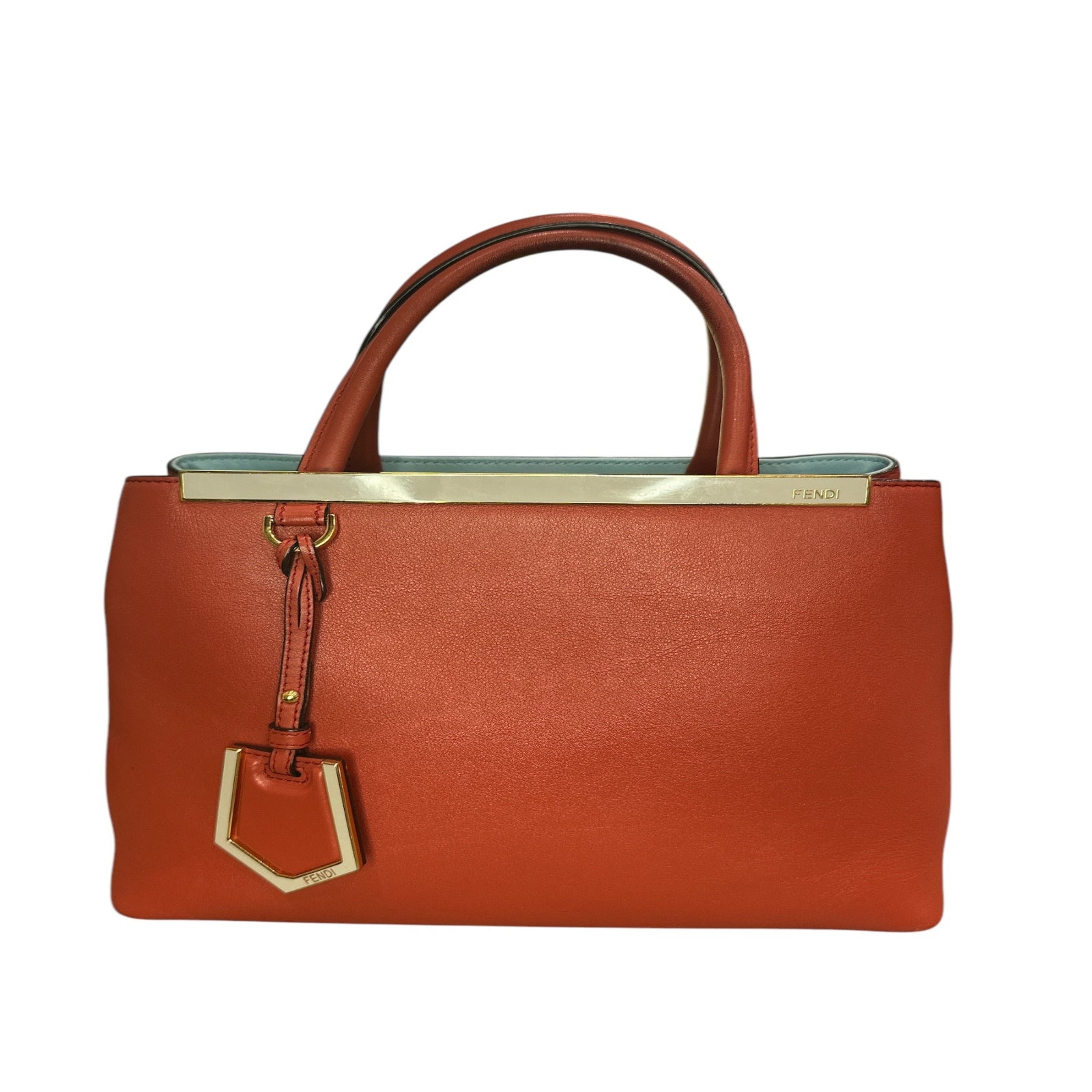 Fendi Red Leather Mini 2jours Tote - Clairely Amazing