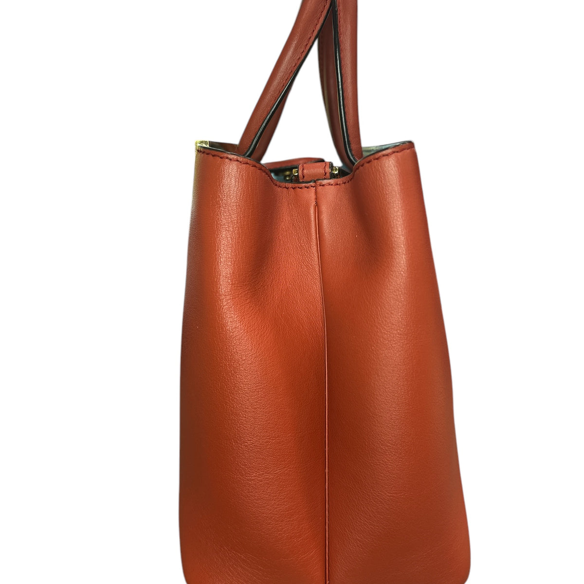 Fendi Red Leather Mini 2jours Tote - Clairely Amazing