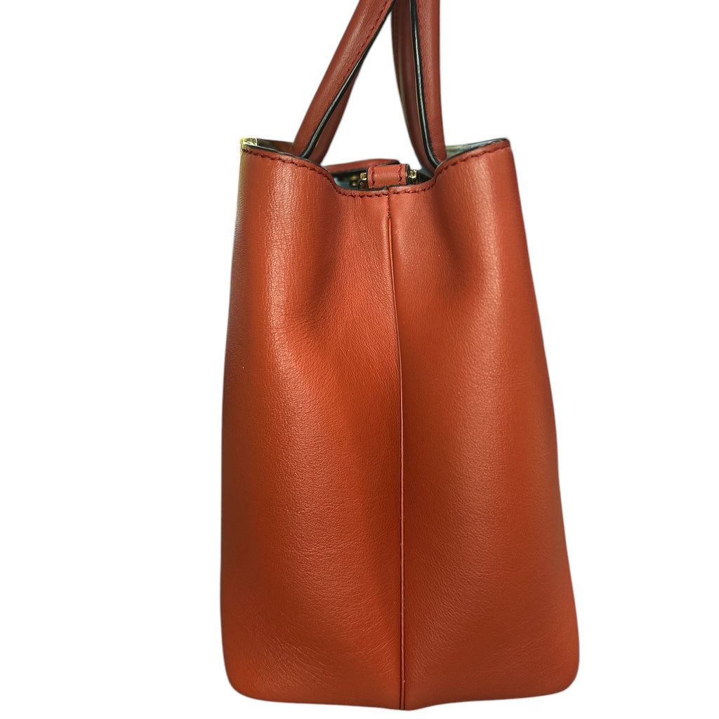 Fendi Red Leather Mini 2jours Tote - Clairely Amazing