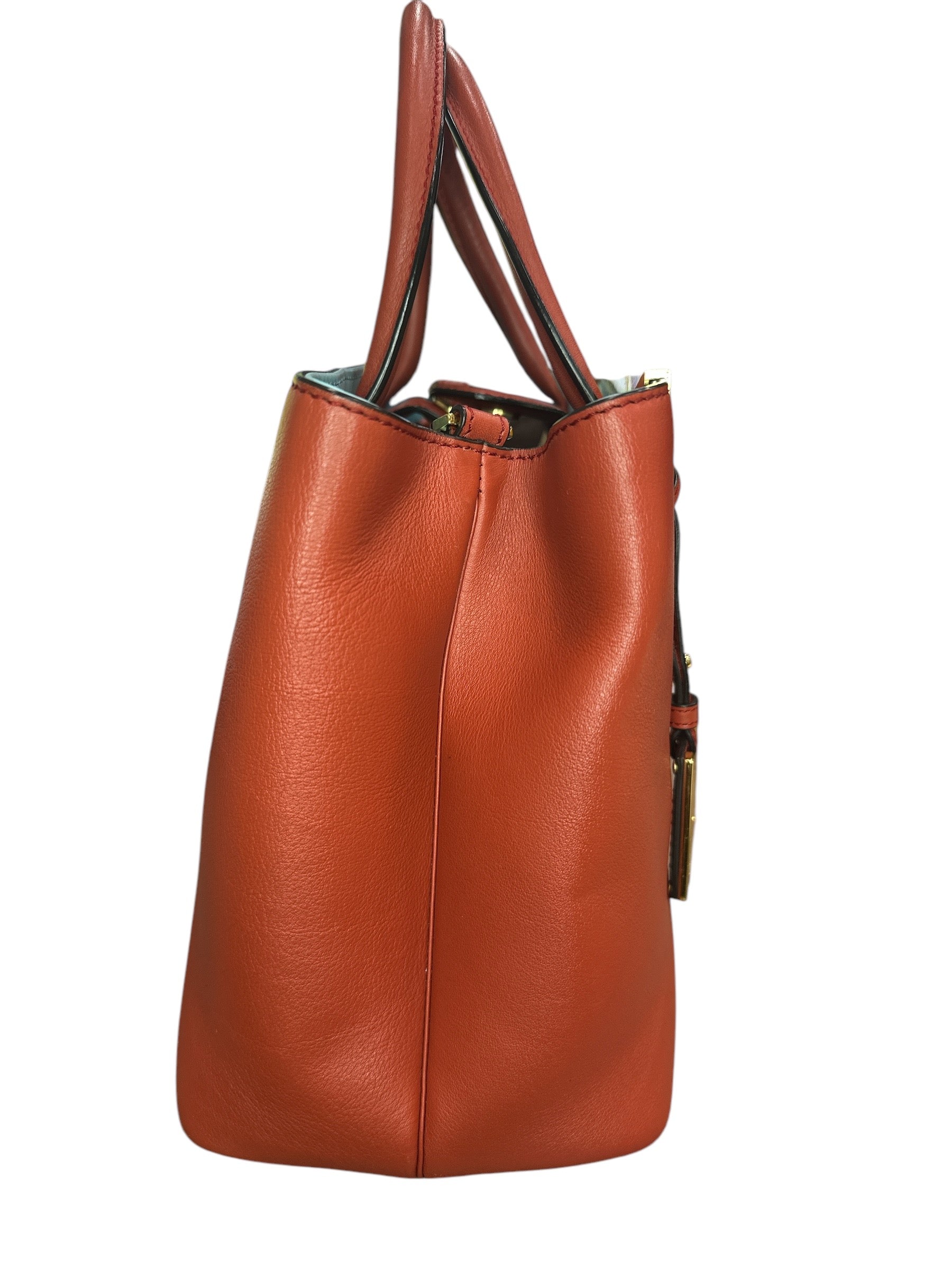 Fendi Red Leather Mini 2jours Tote - Clairely Amazing