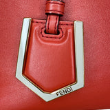 Fendi Red Leather Mini 2jours Tote - Clairely Amazing