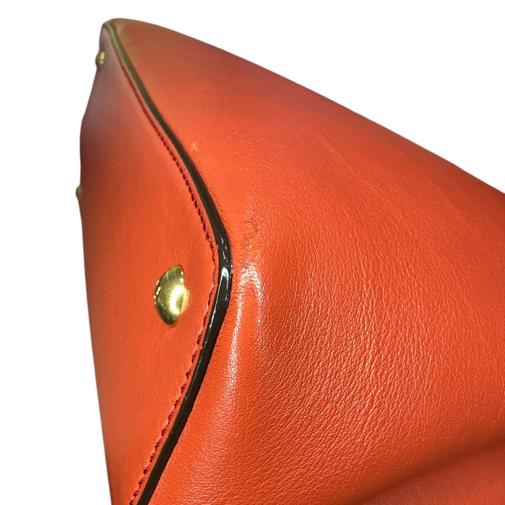 Fendi Red Leather Mini 2jours Tote - Clairely Amazing