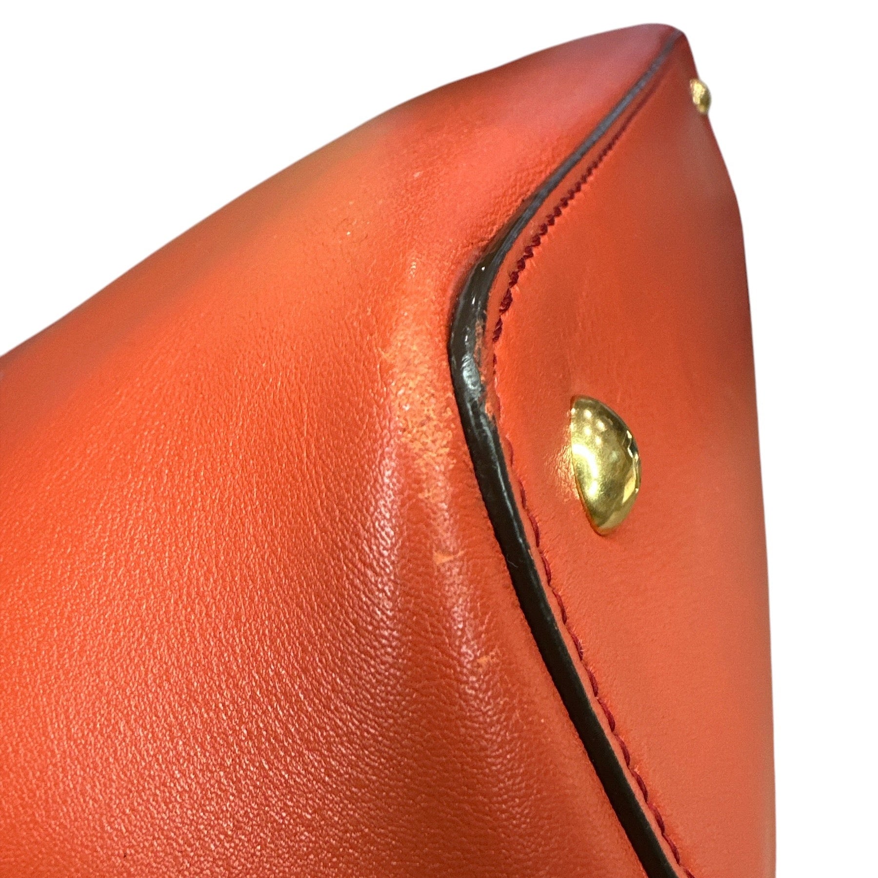 Fendi Red Leather Mini 2jours Tote - Clairely Amazing
