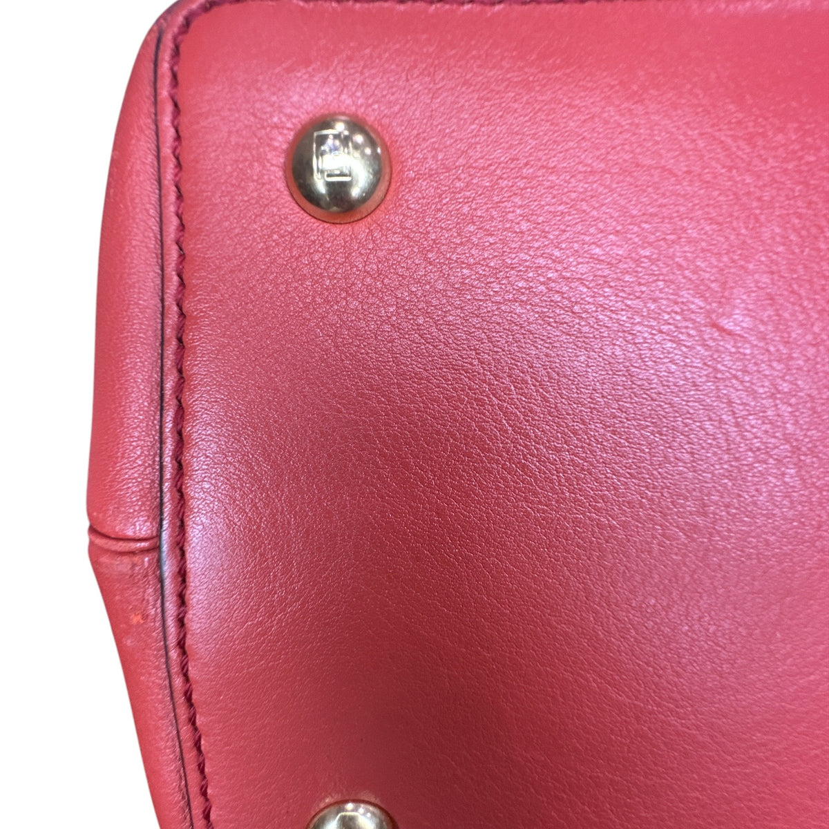 Fendi Red Leather Mini 2jours Tote - Clairely Amazing