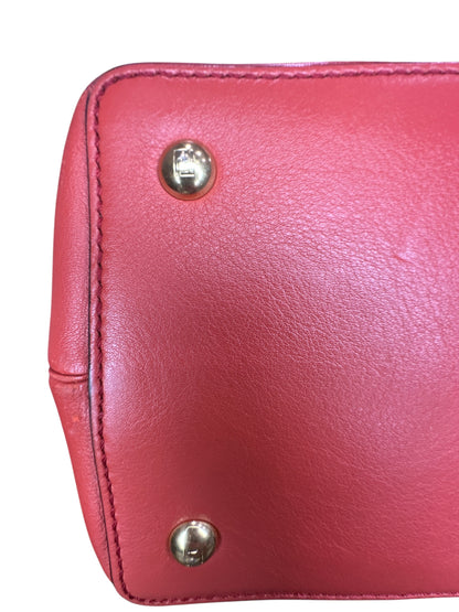 Fendi Red Leather Mini 2jours Tote - Clairely Amazing