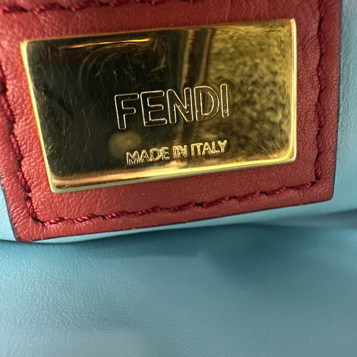 Fendi Red Leather Mini 2jours Tote - Clairely Amazing