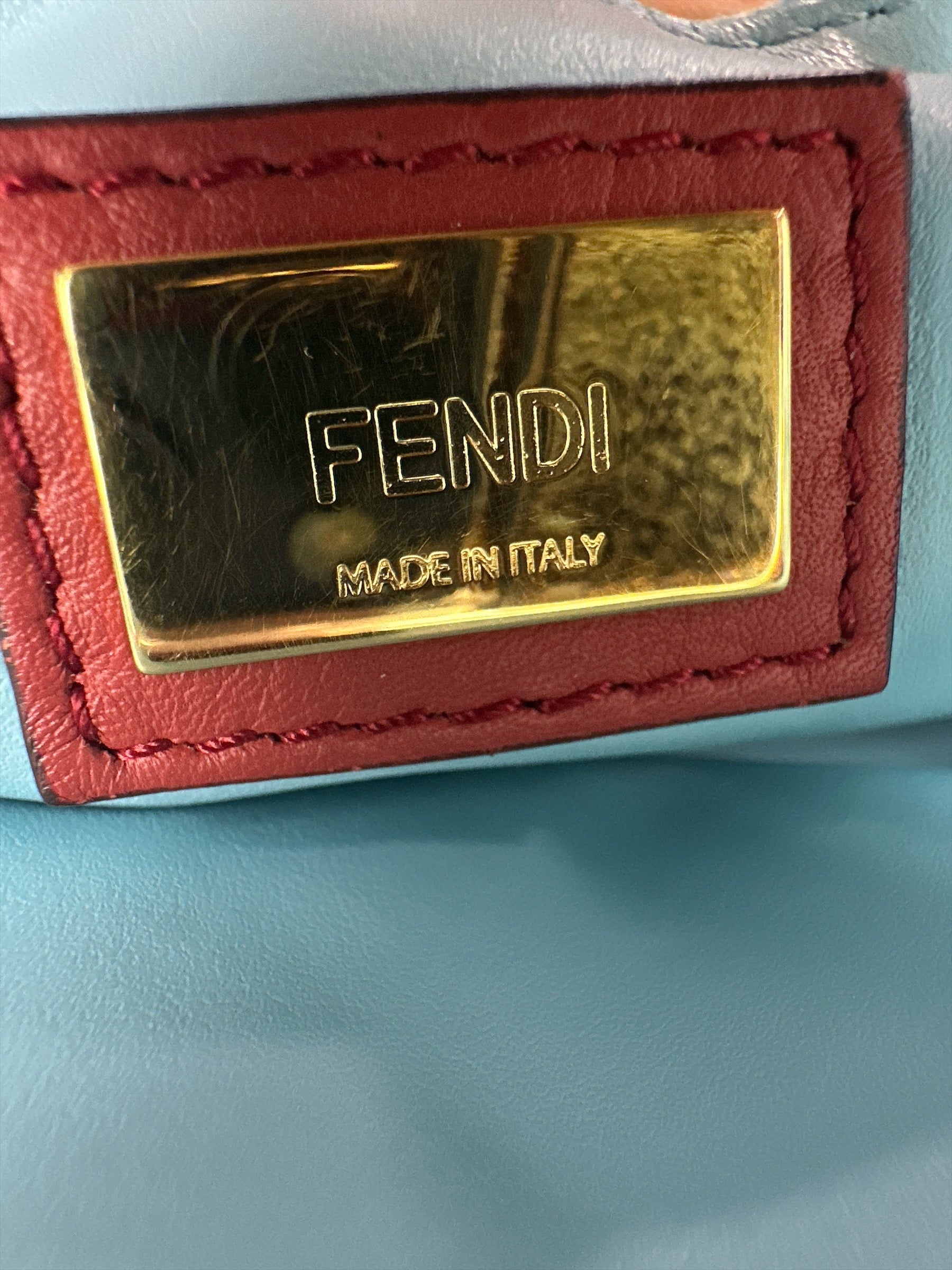 Fendi Red Leather Mini 2jours Tote - Clairely Amazing