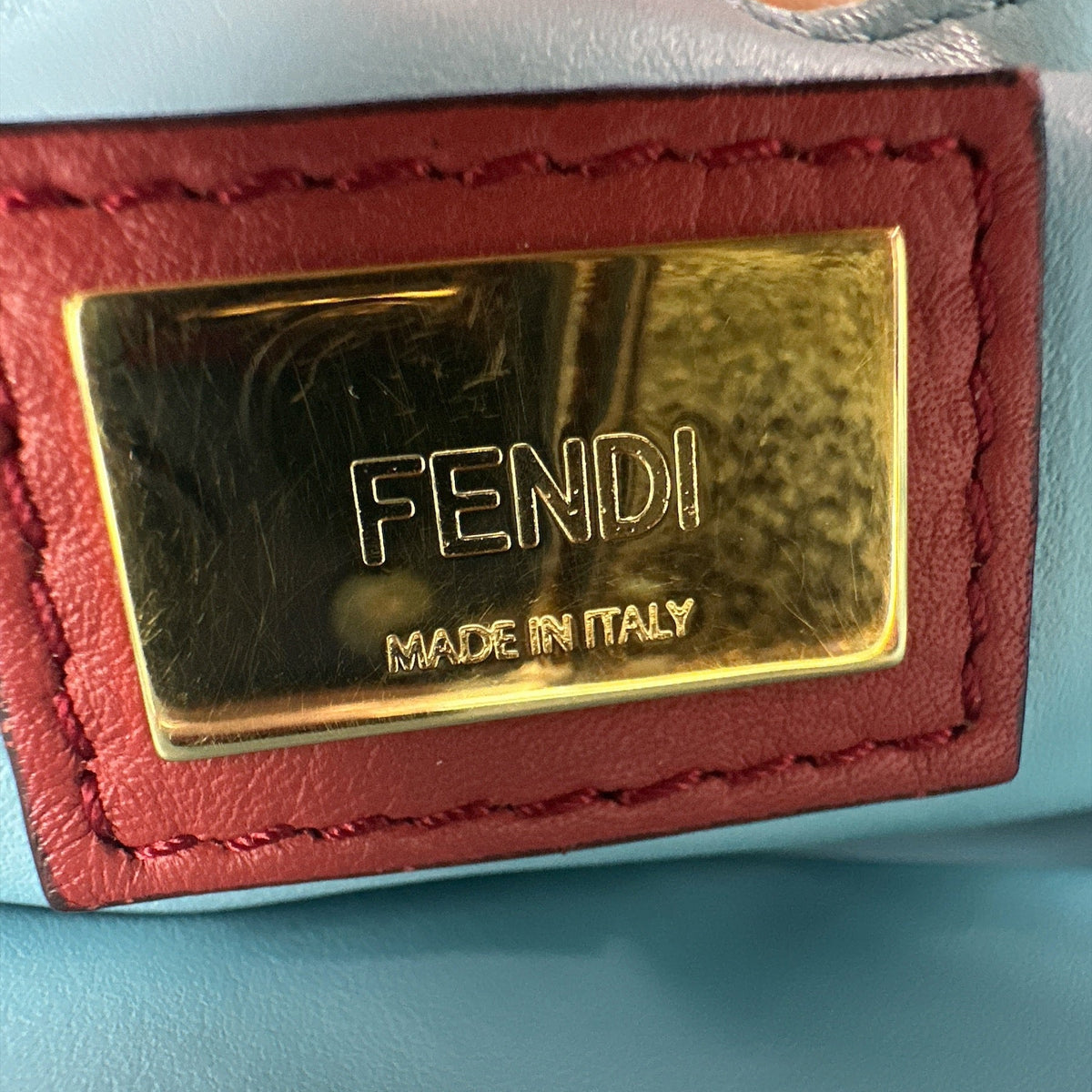Fendi Red Leather Mini 2jours Tote - Clairely Amazing