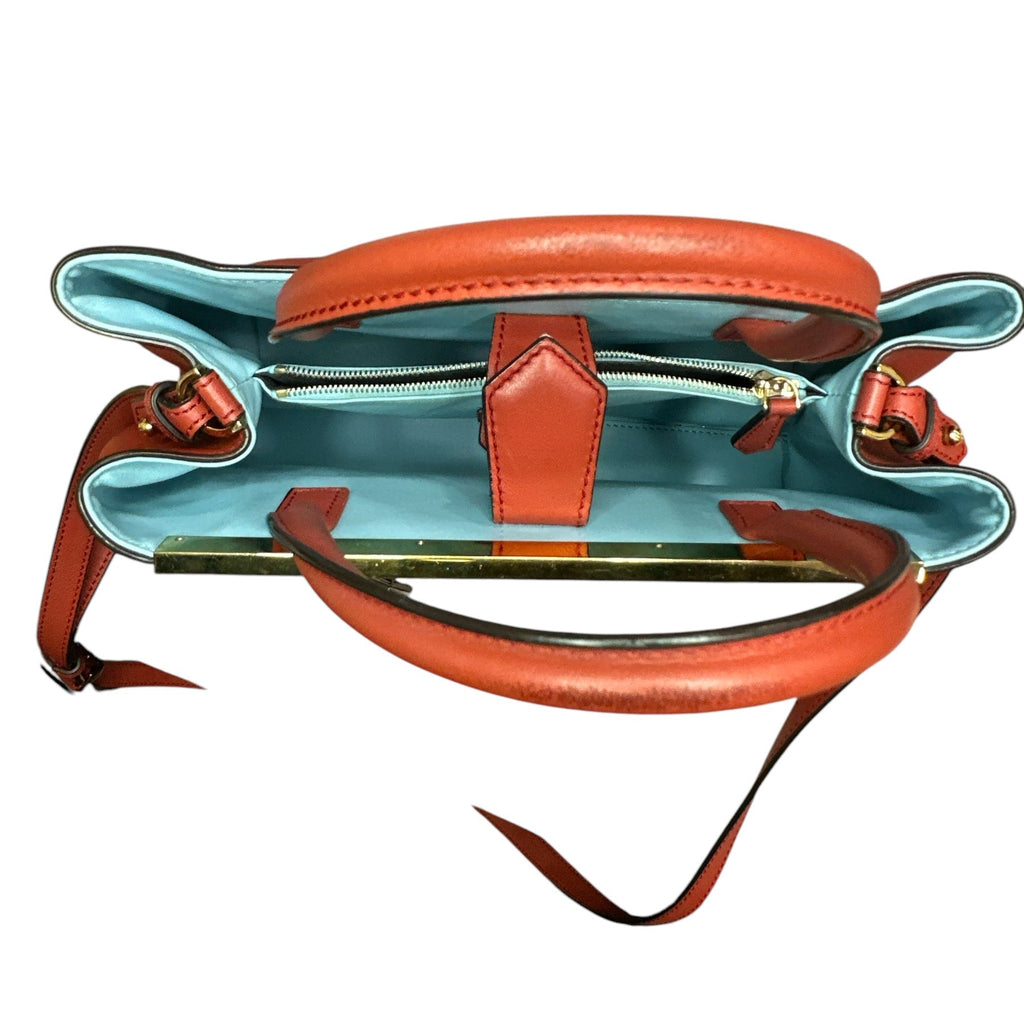 Fendi Red Leather Mini 2jours Tote - Clairely Amazing
