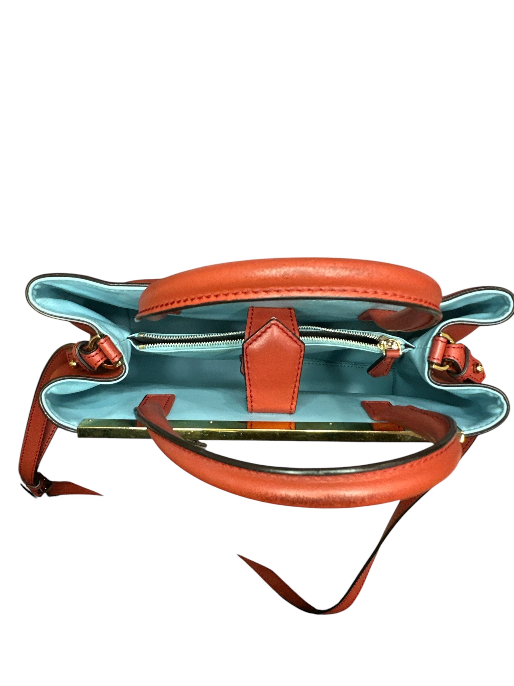 Fendi Red Leather Mini 2jours Tote - Clairely Amazing