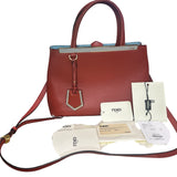 Fendi Red Leather Mini 2jours Tote - Clairely Amazing