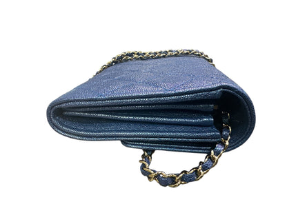 Chanel Classic Single Flap Iridescent Wallet on Chain - Clairely Amazing