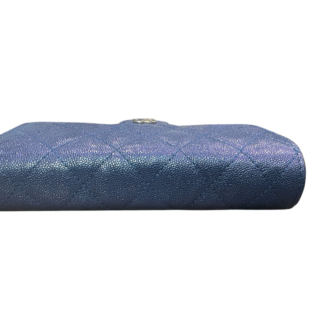 Chanel Classic Single Flap Iridescent Wallet on Chain - Clairely Amazing