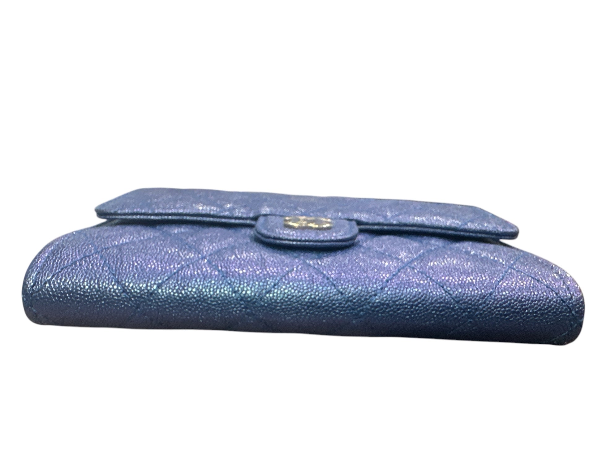 Chanel Classic Single Flap Iridescent Wallet on Chain - Clairely Amazing