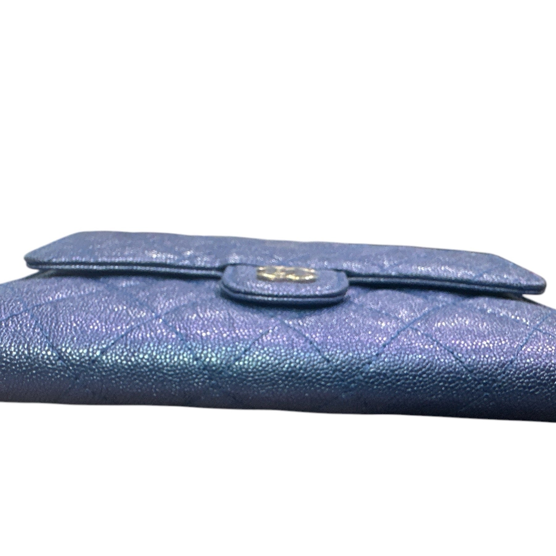 Chanel Classic Single Flap Iridescent Wallet on Chain - Clairely Amazing