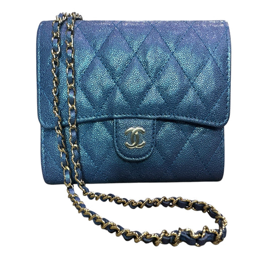 Chanel Classic Single Flap Iridescent Wallet on Chain - Clairely Amazing
