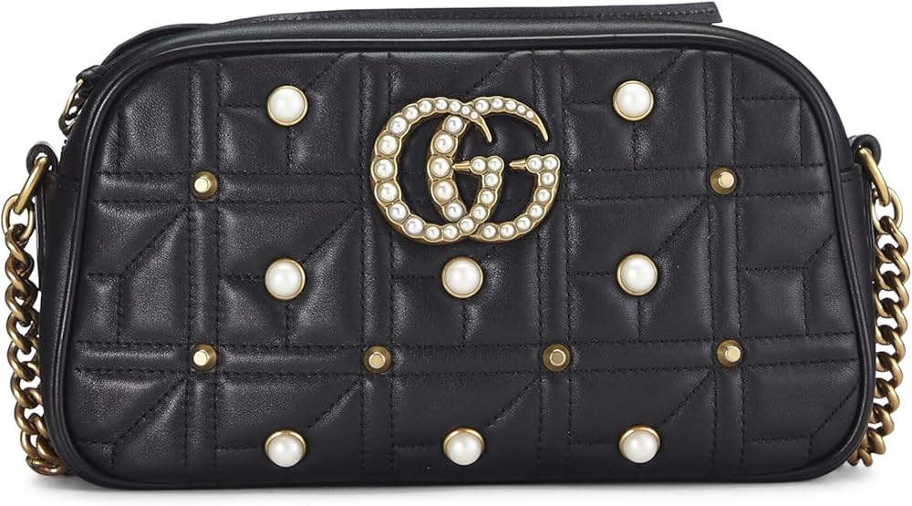 Gucci  Calfskin Matelasse Studded Small Pearly