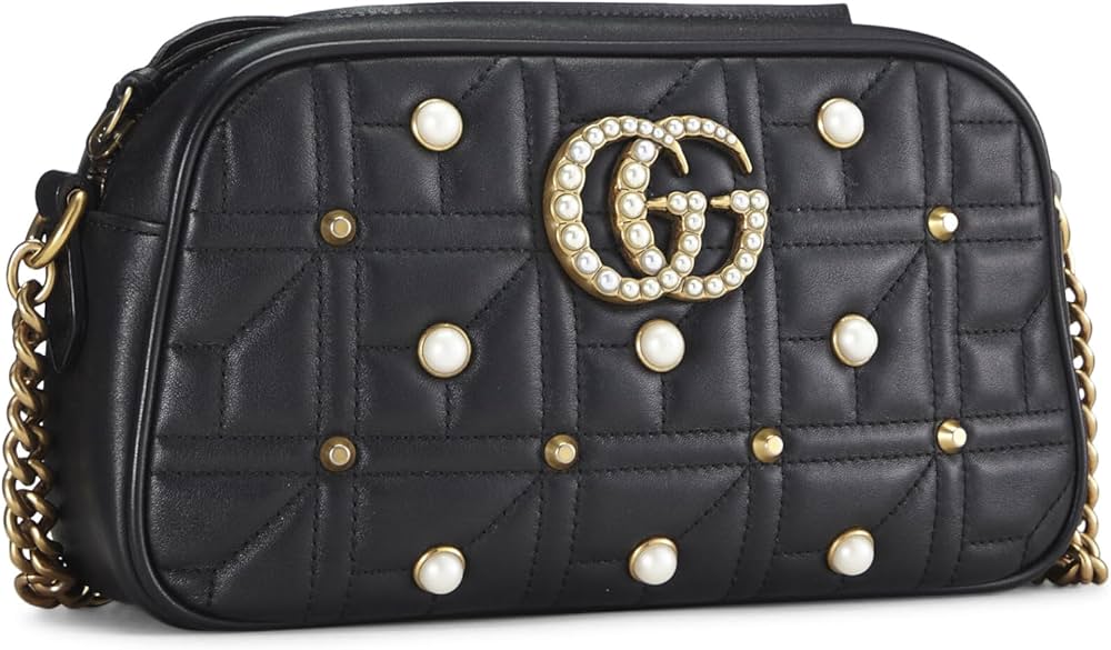 Gucci  Calfskin Matelasse Studded Small Pearly