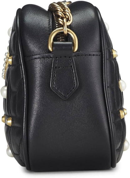 Gucci  Calfskin Matelasse Studded Small Pearly