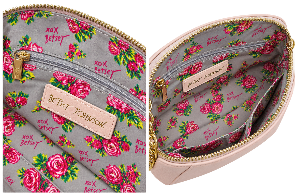 Authentic Betsey Johnson XO Anaya Crossbody – Blush Pink 🌸