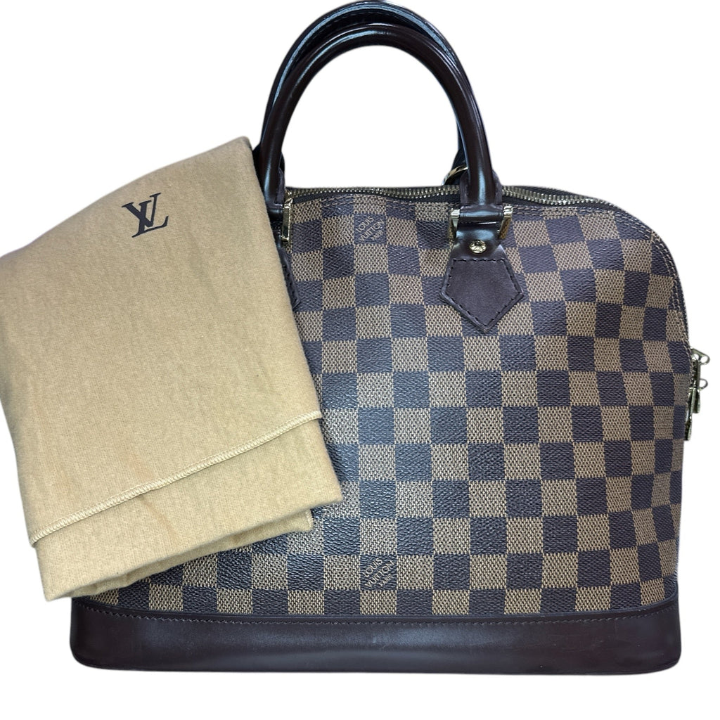 LOUIS VUITTON Damier Ebene Alma MM Bag - Clairely Amazing