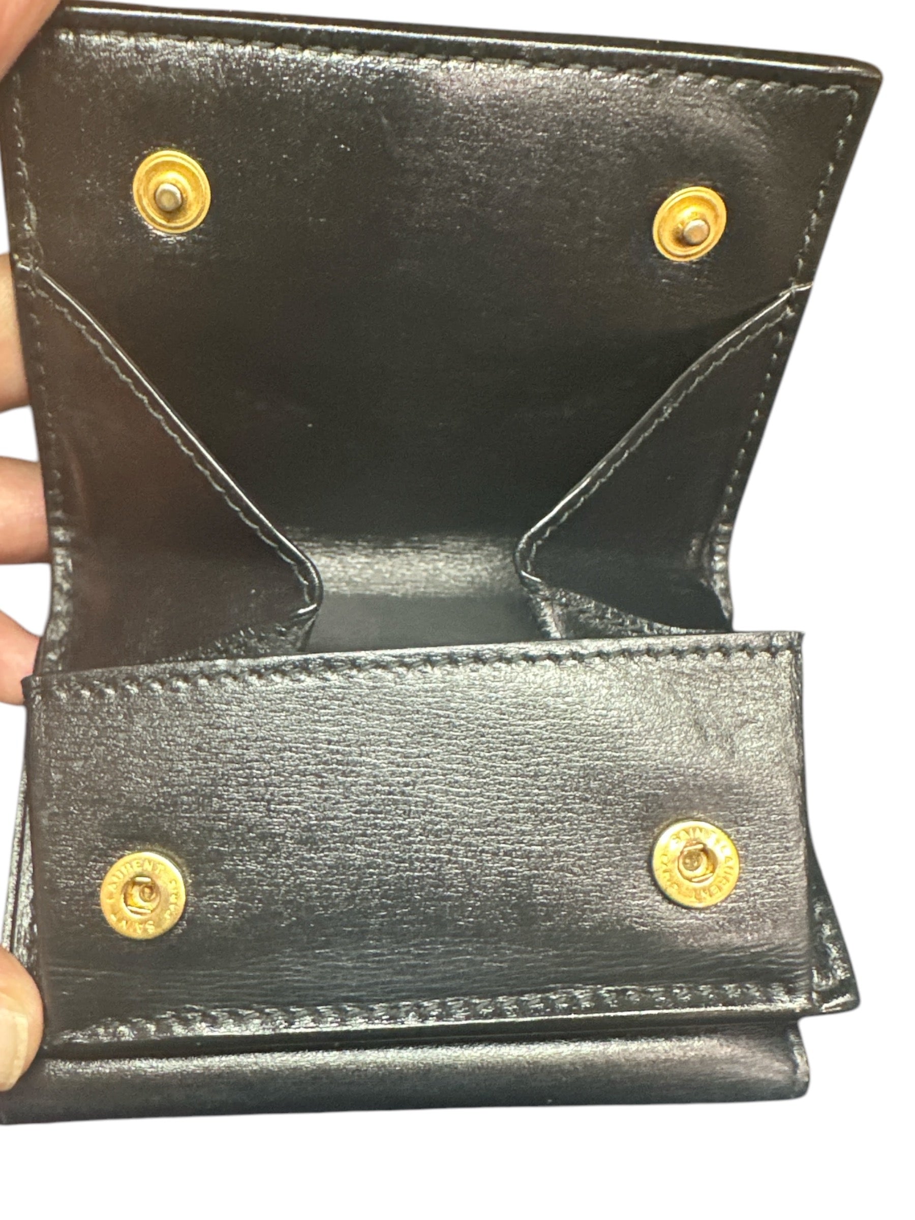 YSL trifold Black Wallet - Clairely Amazing