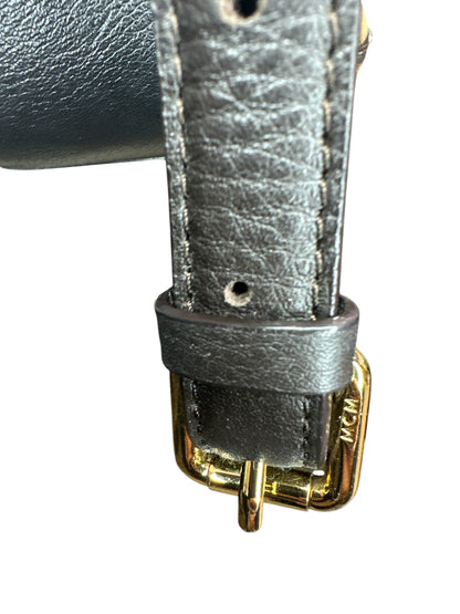 MCM Visetos Leopard Print Leather Satchel - Clairely Amazing