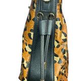 MCM Visetos Leopard Print Leather Satchel - Clairely Amazing