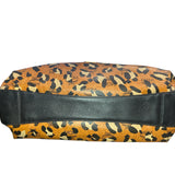 MCM Visetos Leopard Print Leather Satchel - Clairely Amazing