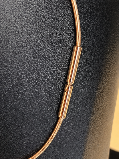 Authentic Hermès Pop H Pendant Necklace – Rose Gold & Blue Lacquer