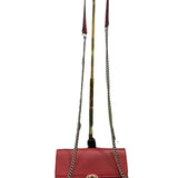 Gucci Red Leather Interlocking GG Crossbody - Clairely Amazing