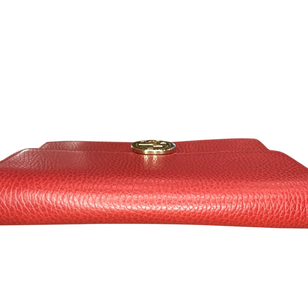 Gucci Red Leather Interlocking GG Crossbody - Clairely Amazing