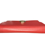 Gucci Red Leather Interlocking GG Crossbody - Clairely Amazing