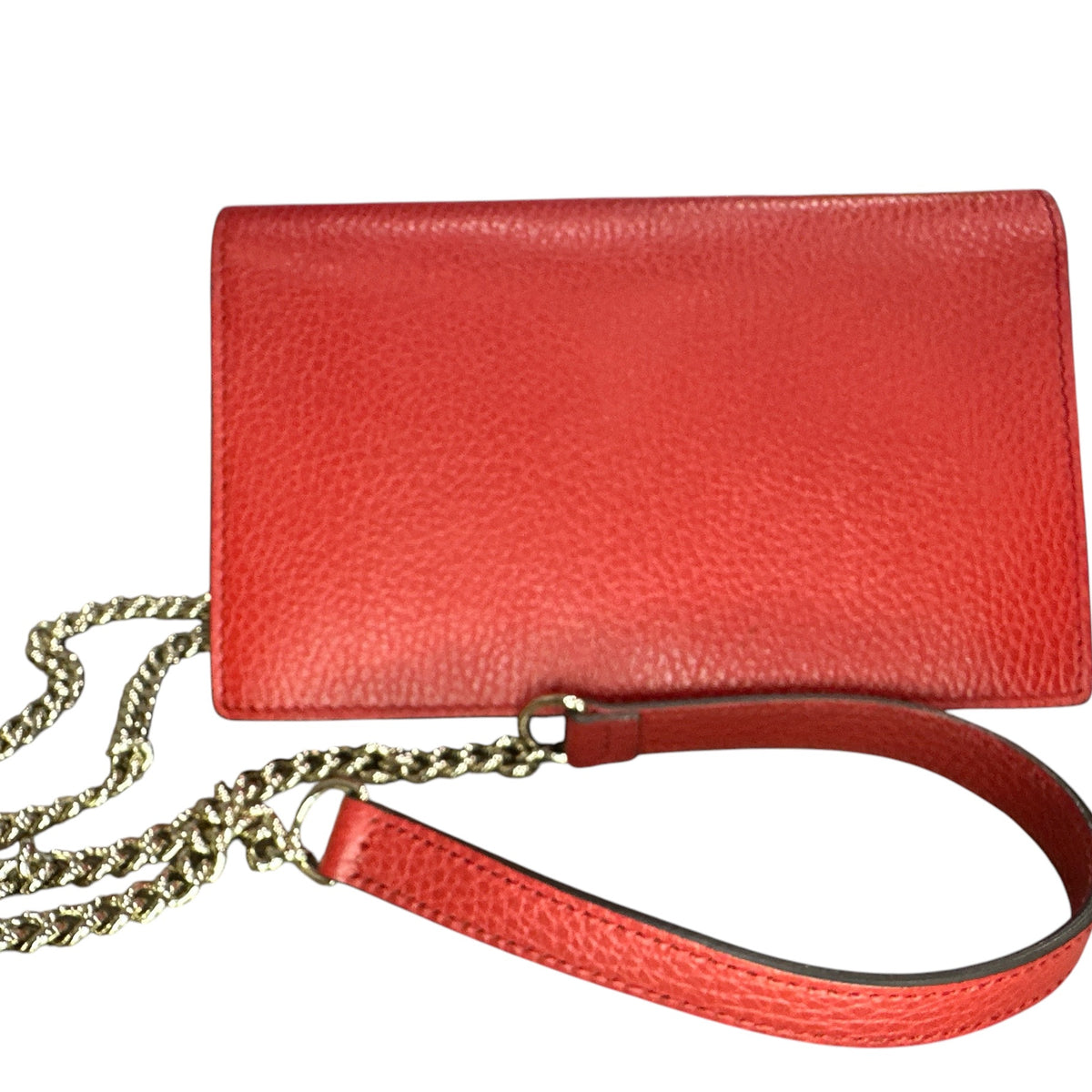 Gucci Red Leather Interlocking GG Crossbody - Clairely Amazing