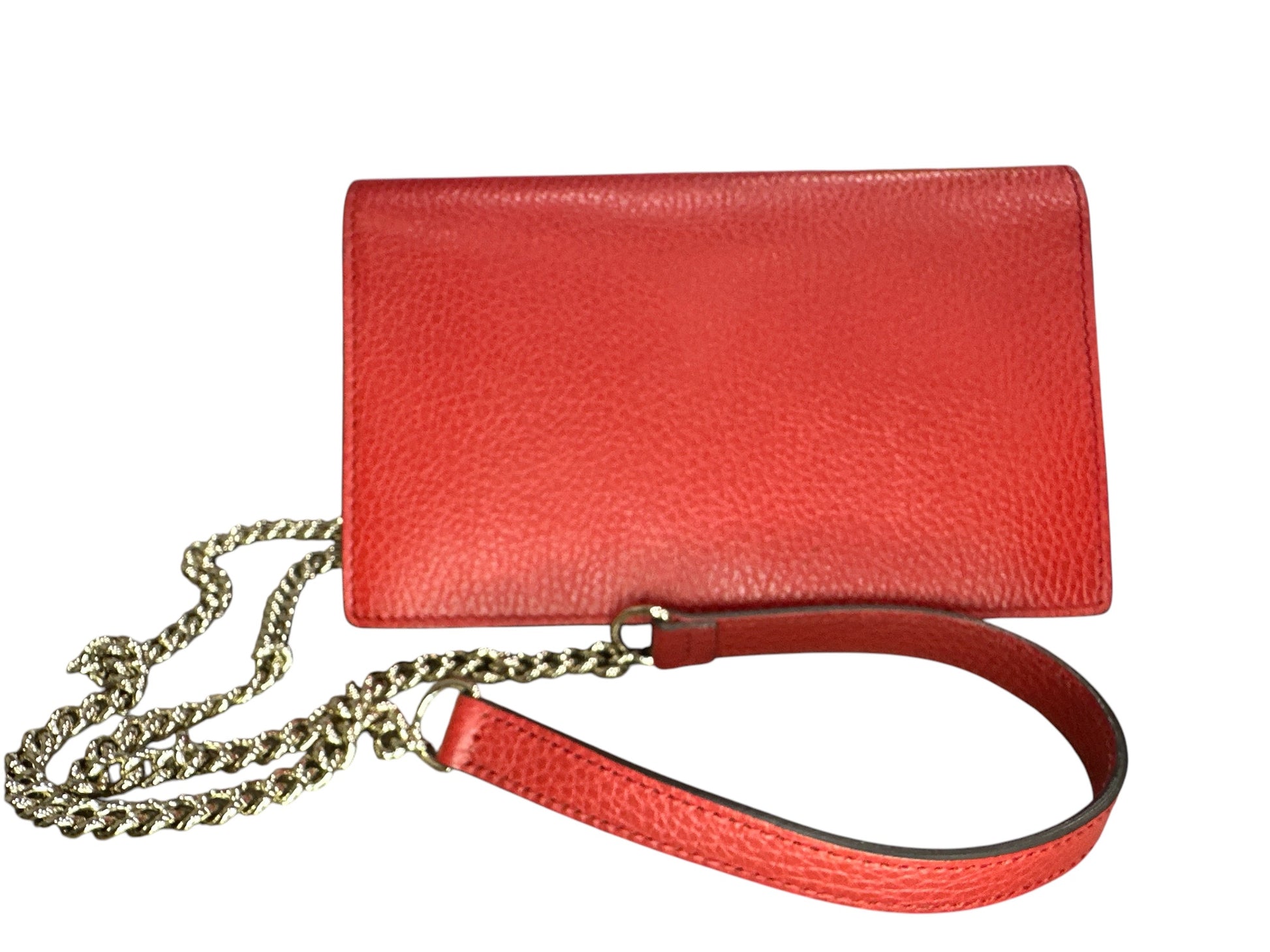 Gucci Red Leather Interlocking GG Crossbody - Clairely Amazing