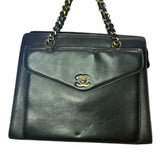 Chanel  Caviar CC Shopper Tote Black - Clairely Amazing