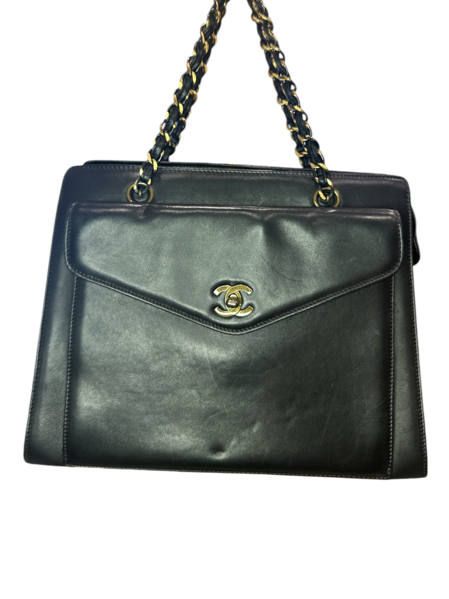 Chanel  Caviar CC Shopper Tote Black - Clairely Amazing