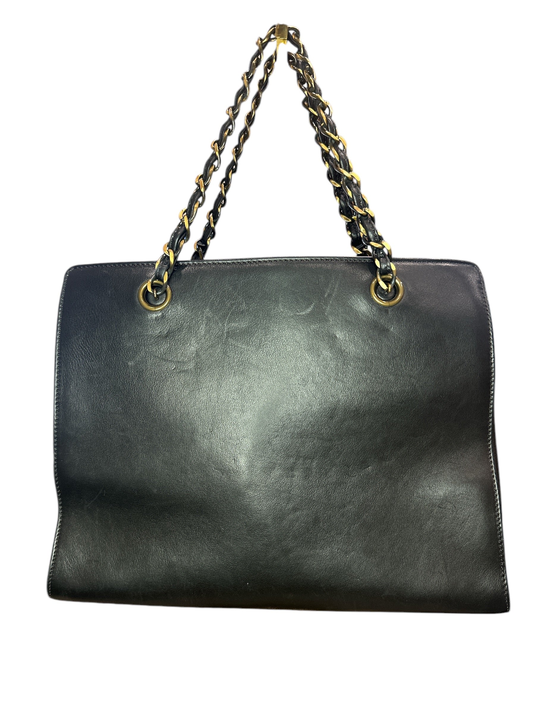 Chanel  Caviar CC Shopper Tote Black - Clairely Amazing