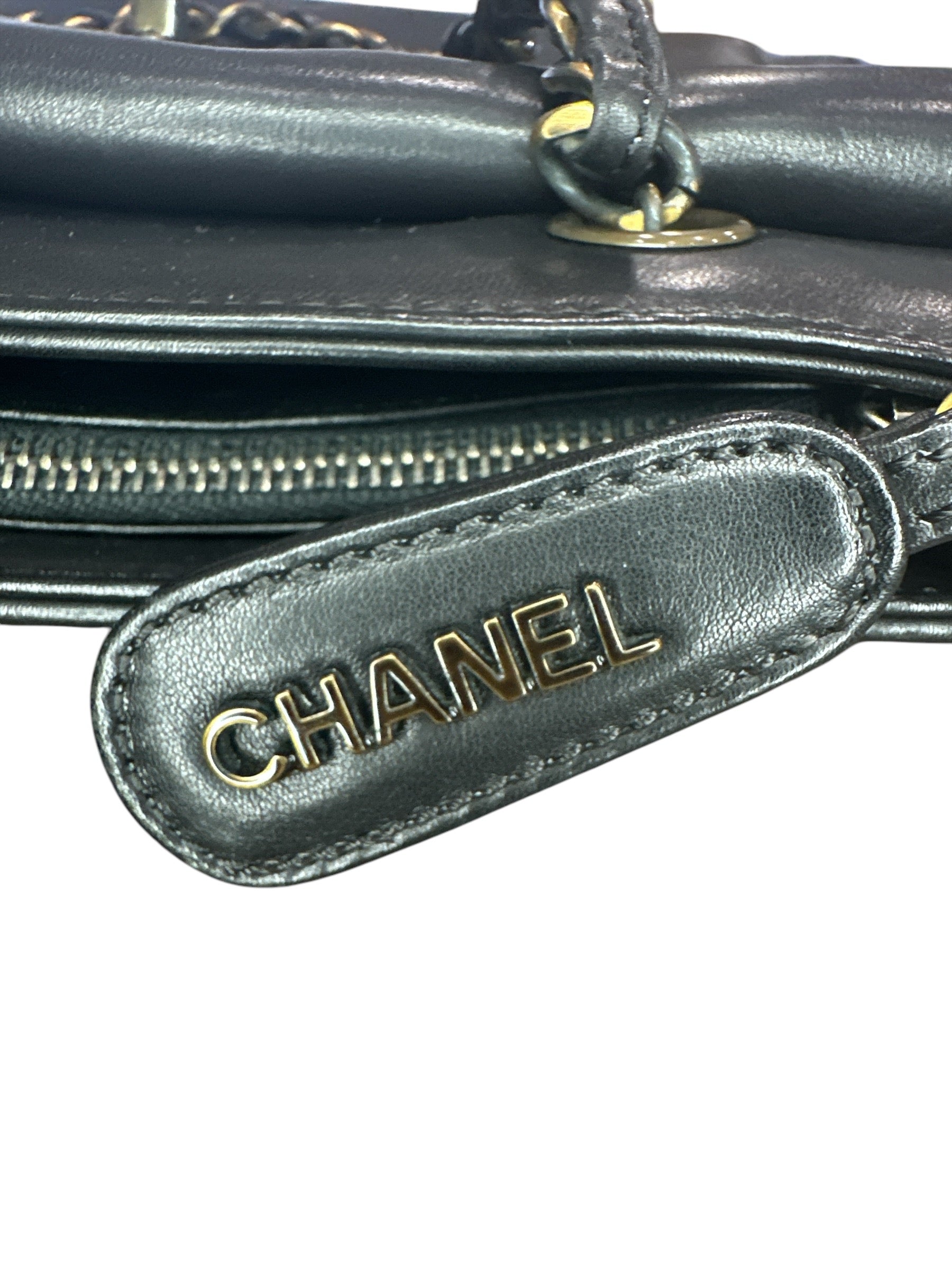 Chanel  Caviar CC Shopper Tote Black - Clairely Amazing