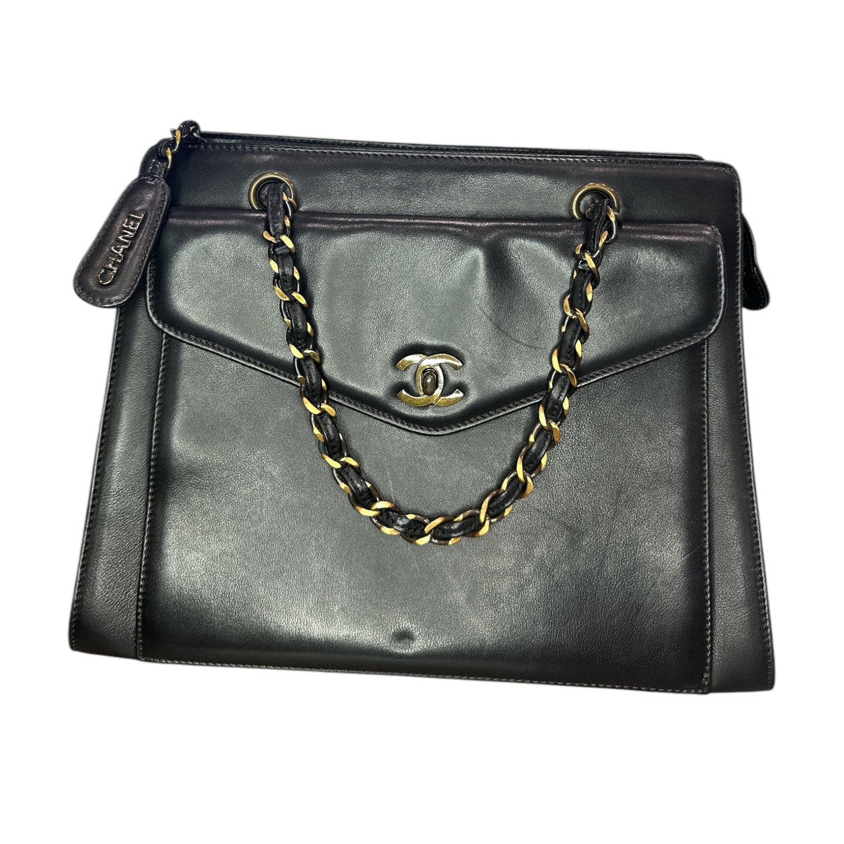 Chanel  Caviar CC Shopper Tote Black - Clairely Amazing