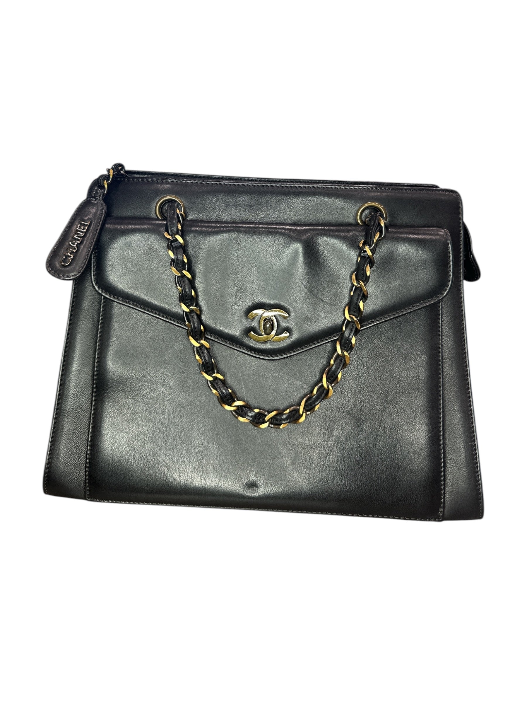 Chanel  Caviar CC Shopper Tote Black - Clairely Amazing