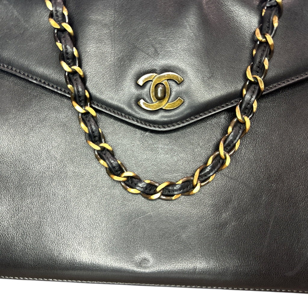 Chanel  Caviar CC Shopper Tote Black - Clairely Amazing