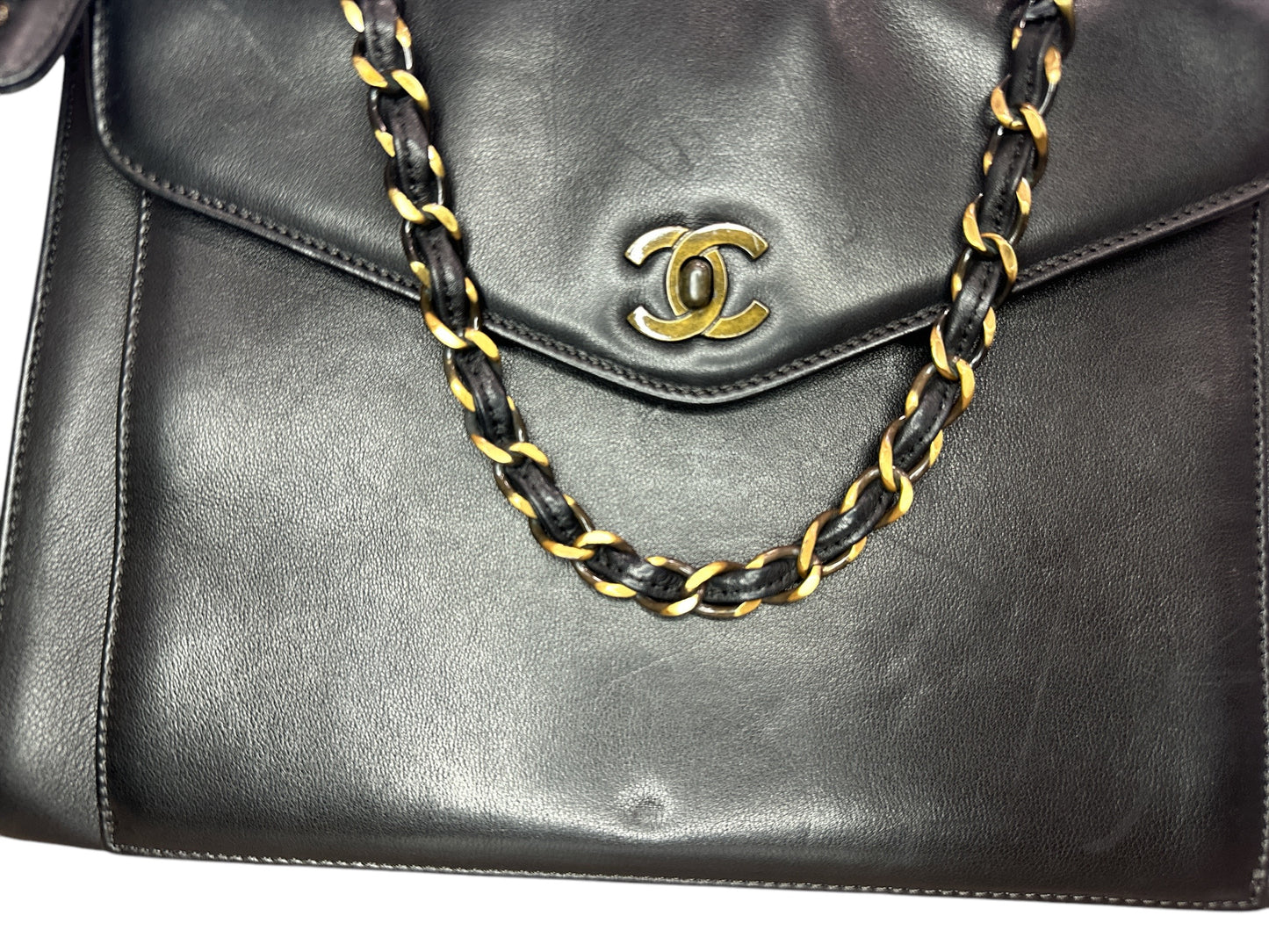 Chanel  Caviar CC Shopper Tote Black - Clairely Amazing